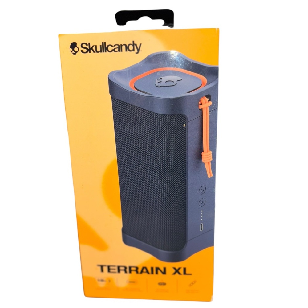 Skullcandy Terrain XL Speaker - Blue with Orange Accents